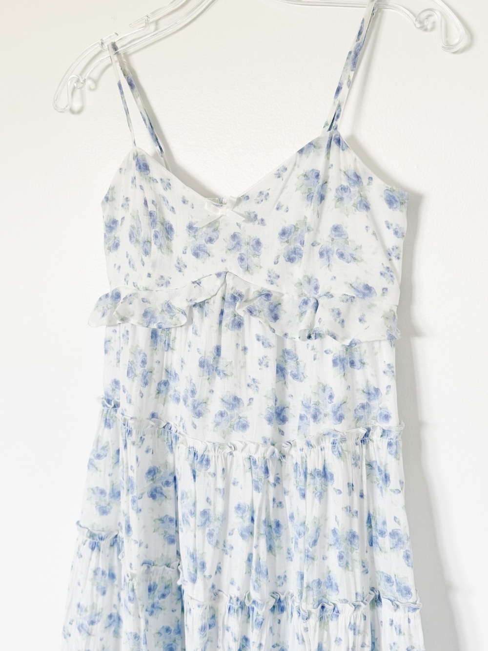 Altar’d State Blue Floral Mini Dress XS - Picture 3 of 6